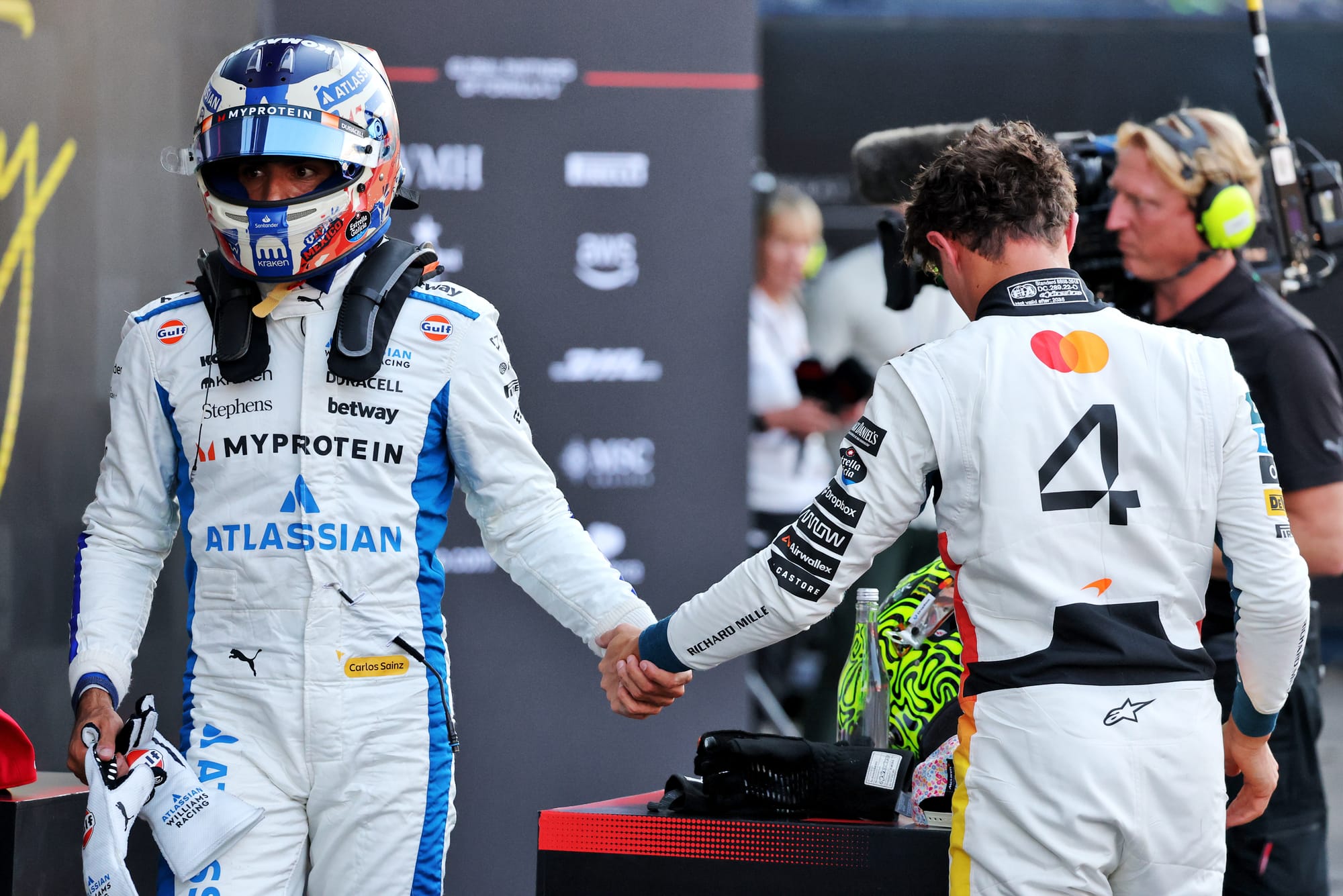 Carlos Sainz and Lando Norris